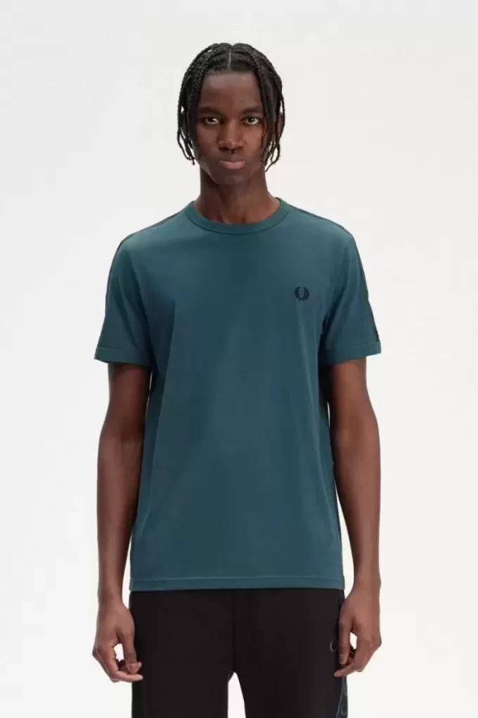 Ringer-T-Shirt mit Kontrastband für Herren