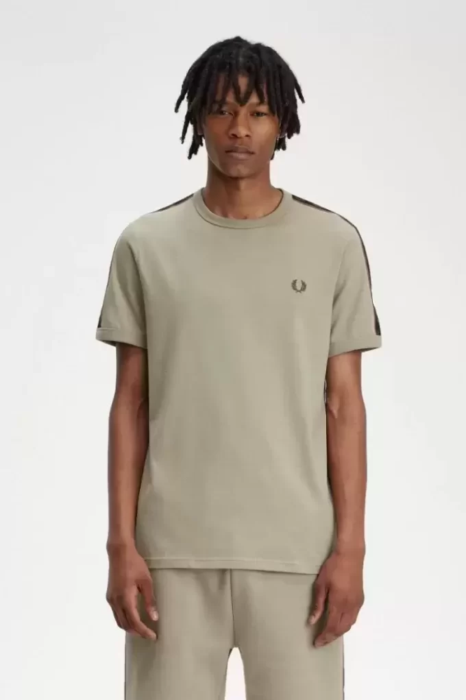 Ringer-T-Shirt mit Kontrastband für Herren