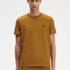 Ringer-T-Shirt mit Kontrastband für Herren