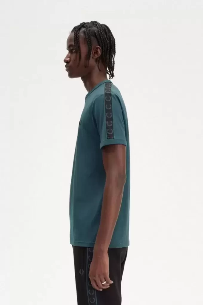 Ringer-T-Shirt mit Kontrastband für Herren