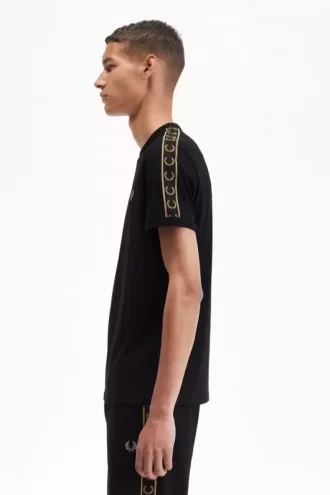 Ringer-T-Shirt mit Kontrastband für Herren