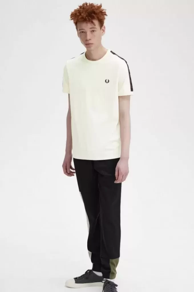 Ringer-T-Shirt mit Kontrastband für Herren