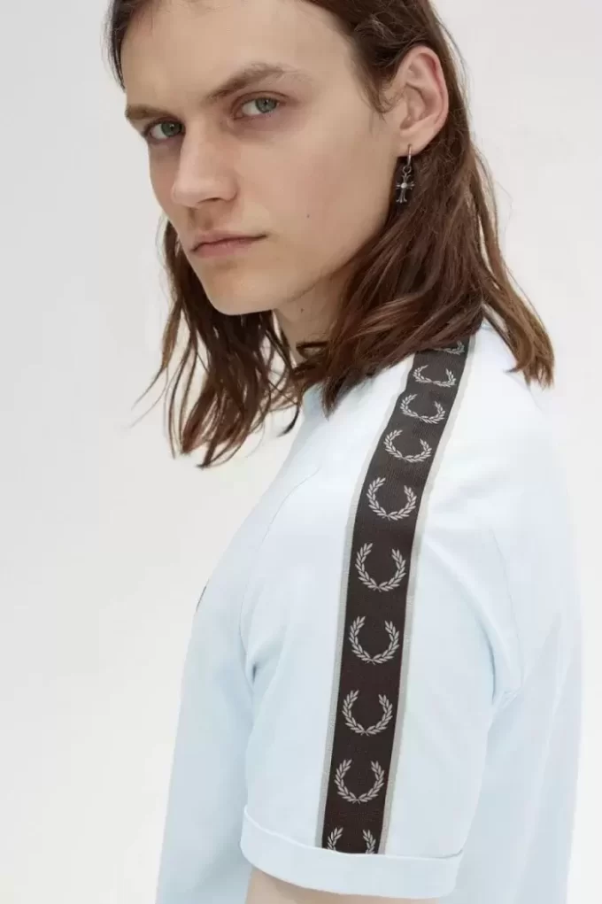 Ringer-T-Shirt mit Kontrastband für Herren