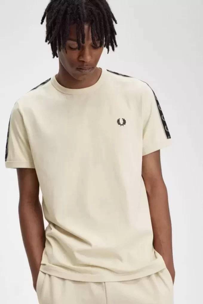 Ringer-T-Shirt mit Kontrastband für Herren