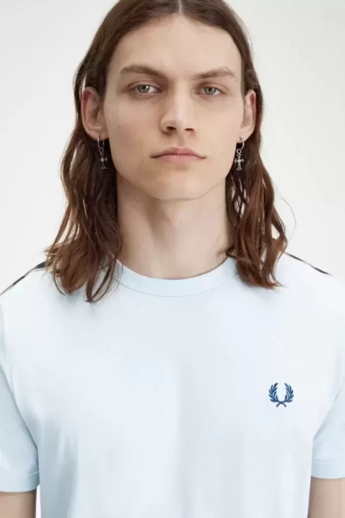 Ringer-T-Shirt mit Kontrastband für Herren