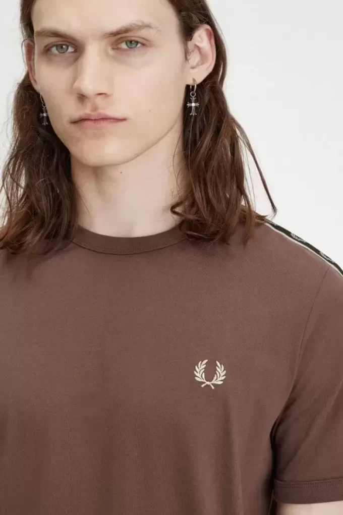 Ringer-T-Shirt mit Kontrastband für Herren