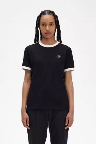 Ringer-T-Shirt mit Streifen für Damen