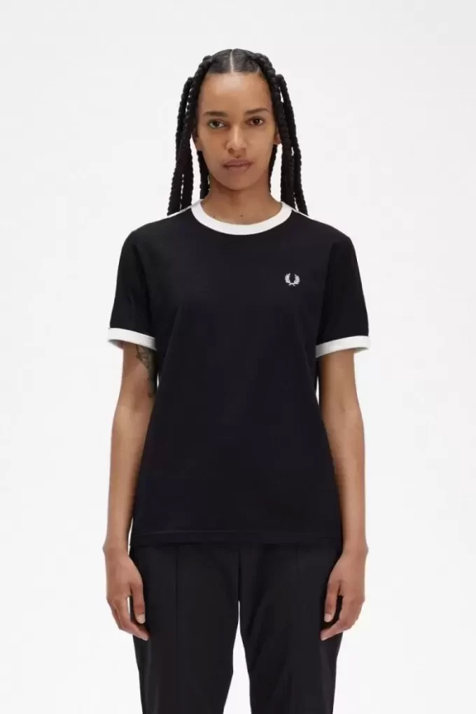 Ringer-T-Shirt mit Streifen für Damen
