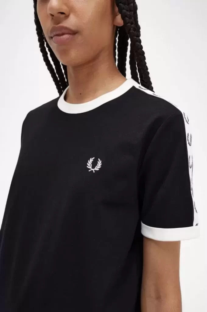Ringer-T-Shirt mit Streifen für Damen