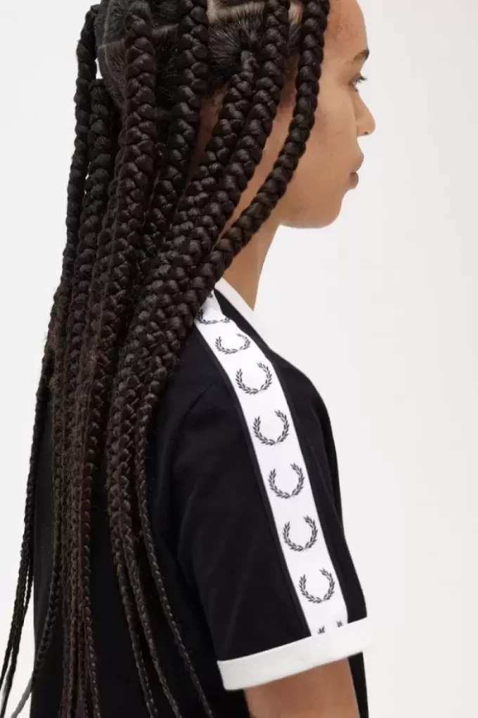 Ringer-T-Shirt mit Streifen für Damen