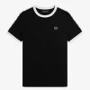 Ringer-T-Shirt mit Streifen für Damen