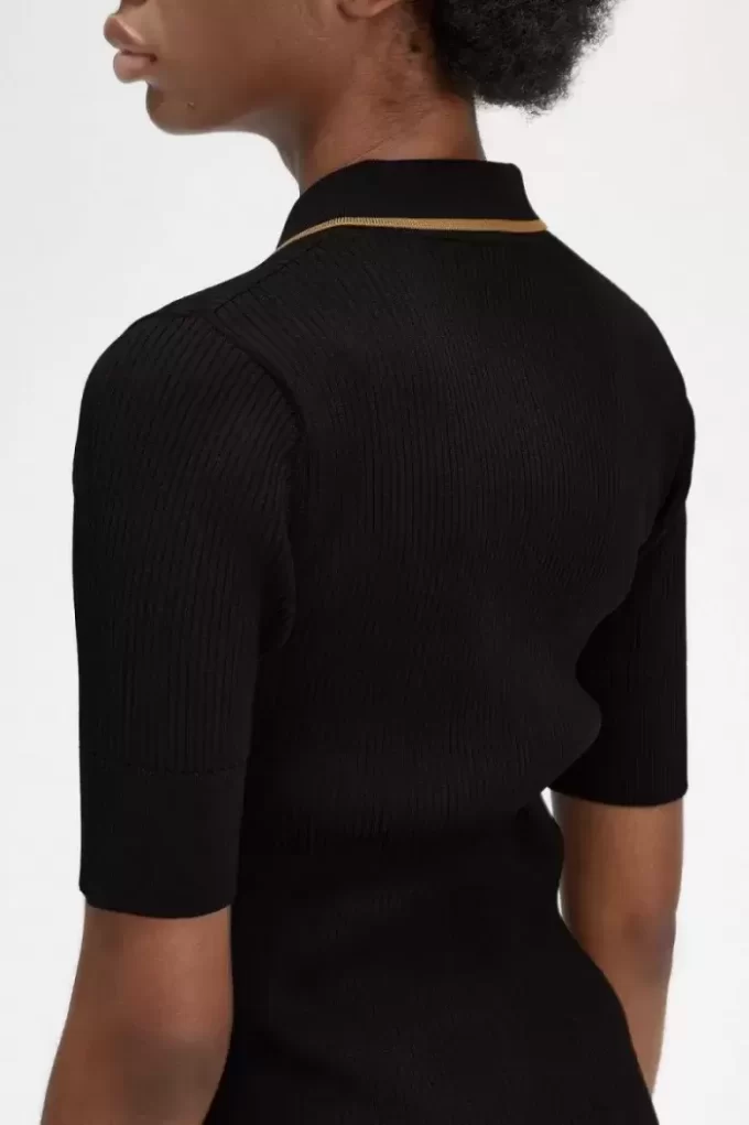 Rippstrick-Damenshirt