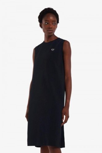 Ärmelloses Ringer-T-Shirt-Kleid