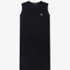 Ärmelloses Ringer-T-Shirt-Kleid