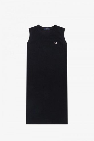 Ärmelloses Ringer-T-Shirt-Kleid