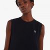 Ärmelloses Ringer-T-Shirt-Kleid