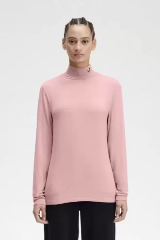 Rollkragen-T-Shirt für Damen