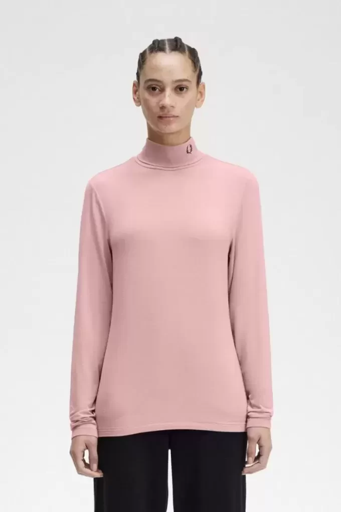 Rollkragen-T-Shirt für Damen