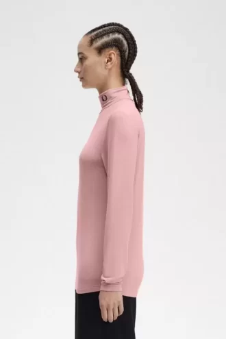 Rollkragen-T-Shirt für Damen