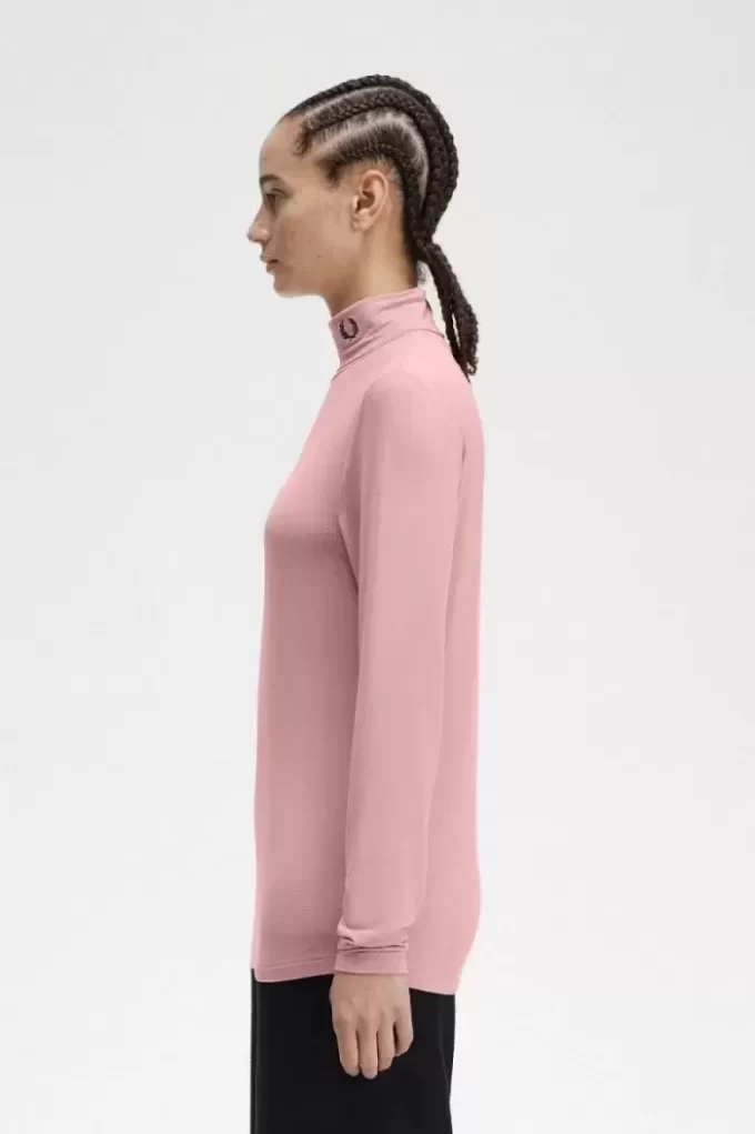 Rollkragen-T-Shirt für Damen