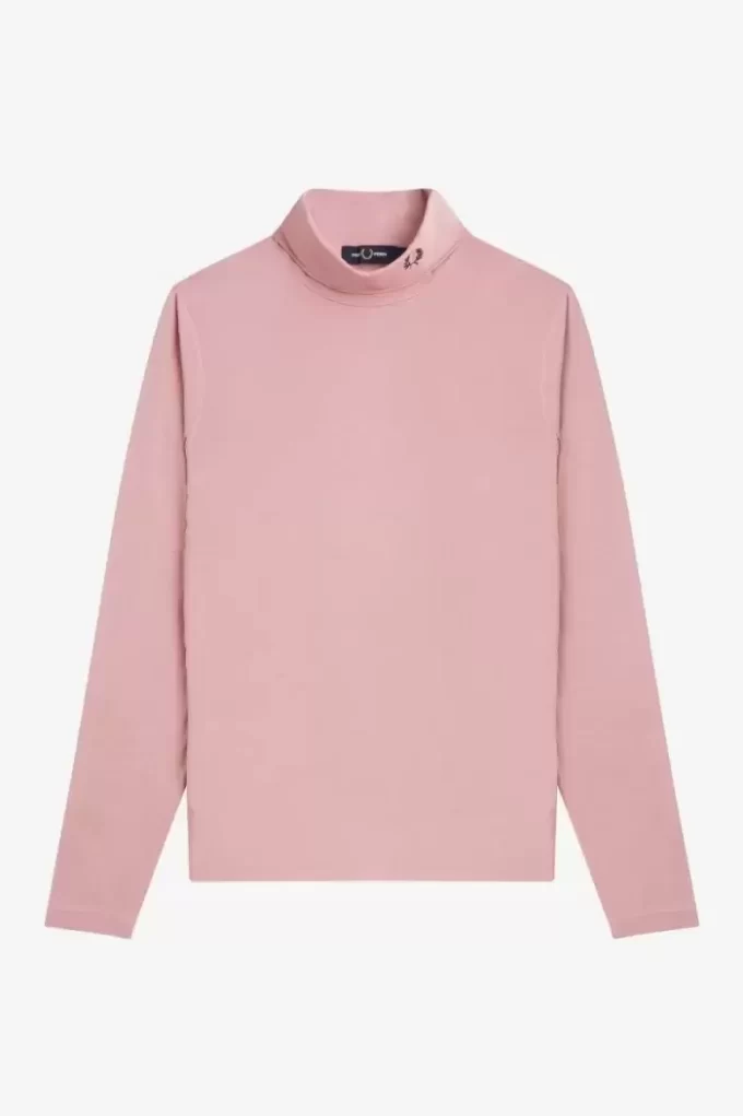 Rollkragen-T-Shirt für Damen