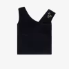 Schulterfreies Velours-T-Shirt für Damen