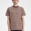 Schweres Herren-T-Shirt mit feinen Streifen