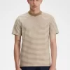 Schweres Herren-T-Shirt mit feinen Streifen