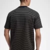 Schweres Herren-T-Shirt mit feinen Streifen