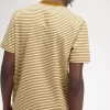 Schweres Herren-T-Shirt mit feinen Streifen