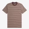 Schweres Herren-T-Shirt mit feinen Streifen