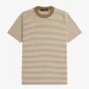 Schweres Herren-T-Shirt mit feinen Streifen