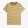 Schweres Herren-T-Shirt mit feinen Streifen