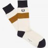 Socken mit Waffelstreifen