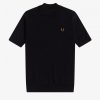 Strick-T-Shirts mit doppeltem Besatz