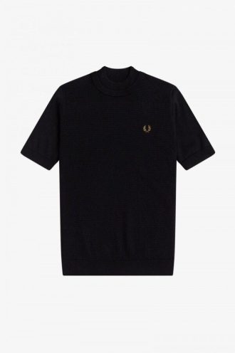 Strick-T-Shirts mit doppeltem Besatz
