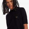 Strick-T-Shirts mit doppeltem Besatz