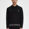 Strickhemd für Herren mit Lorbeerkranzbesatz