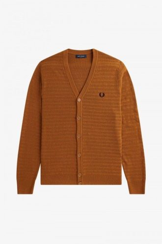 Strickjacke mit Chevron-Struktur
