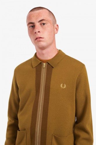 Strickjacke mit durchgehendem Reißverschluss