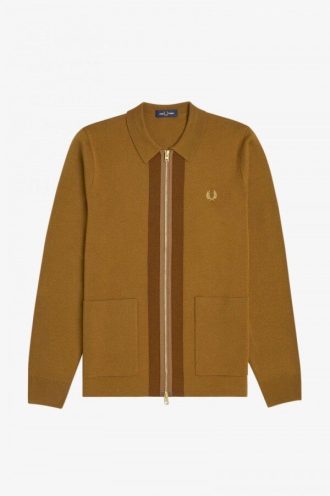 Strickjacke mit durchgehendem Reißverschluss