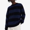 Strickpullover aus Alpaka-Mischgewebe mit kräftigen Streifen