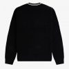 Strickpullover mit abstraktem V-Ausschnitt