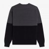 Strickpullover mit Rundhalsausschnitt und Farbblockdesign