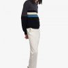 Strickpullover mit Rundhalsausschnitt und Farbblockdesign