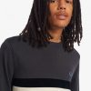 Strickpullover mit Rundhalsausschnitt und Farbblockdesign