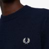 Strickpullover mit Rundhalsausschnitt und Streifen