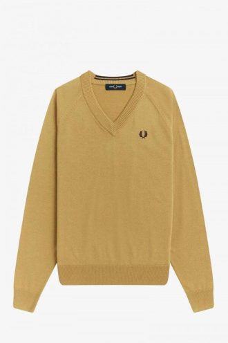 Strickpullover mit V-Ausschnitt