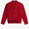 Strickpullover mit Zopfmuster und geteiltem Saum