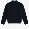 Strickpullover mit Zopfmuster und geteiltem Saum